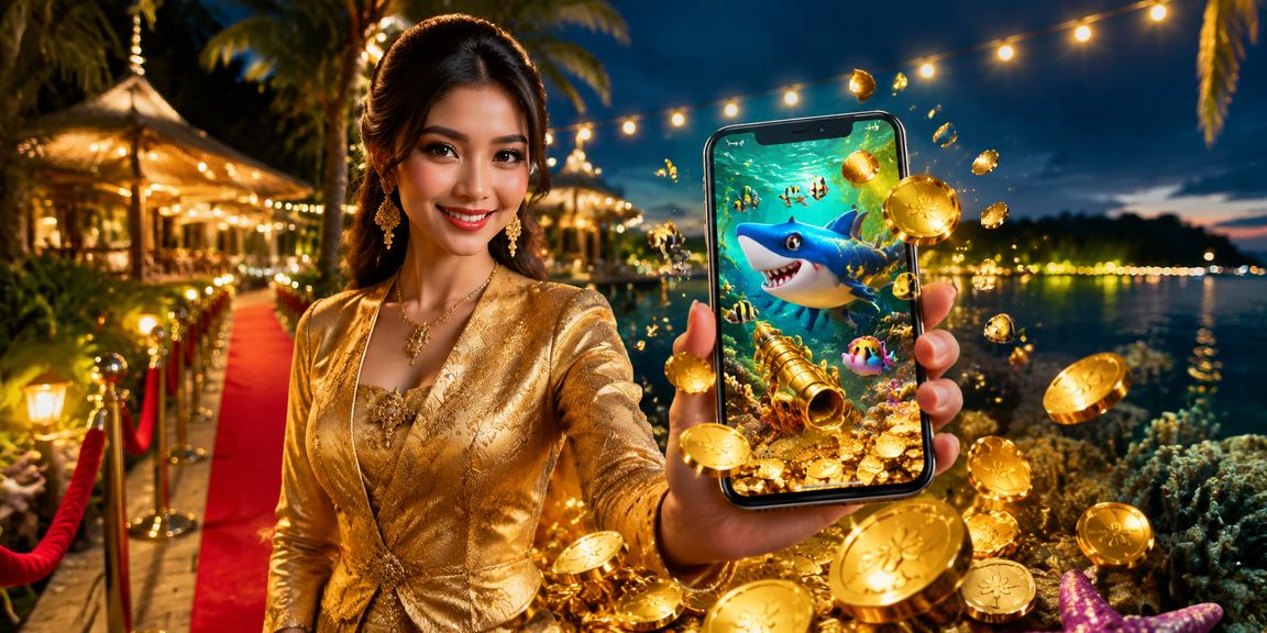 Permainan loteri bertemakan memancing dengan pakaian kebaya di Langkawi