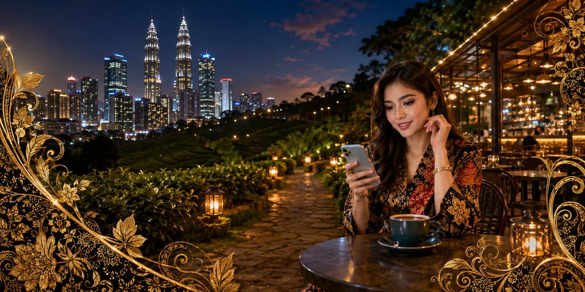 Pengguna Petaling Jaya bermain kasino mudah alih dengan motif batik